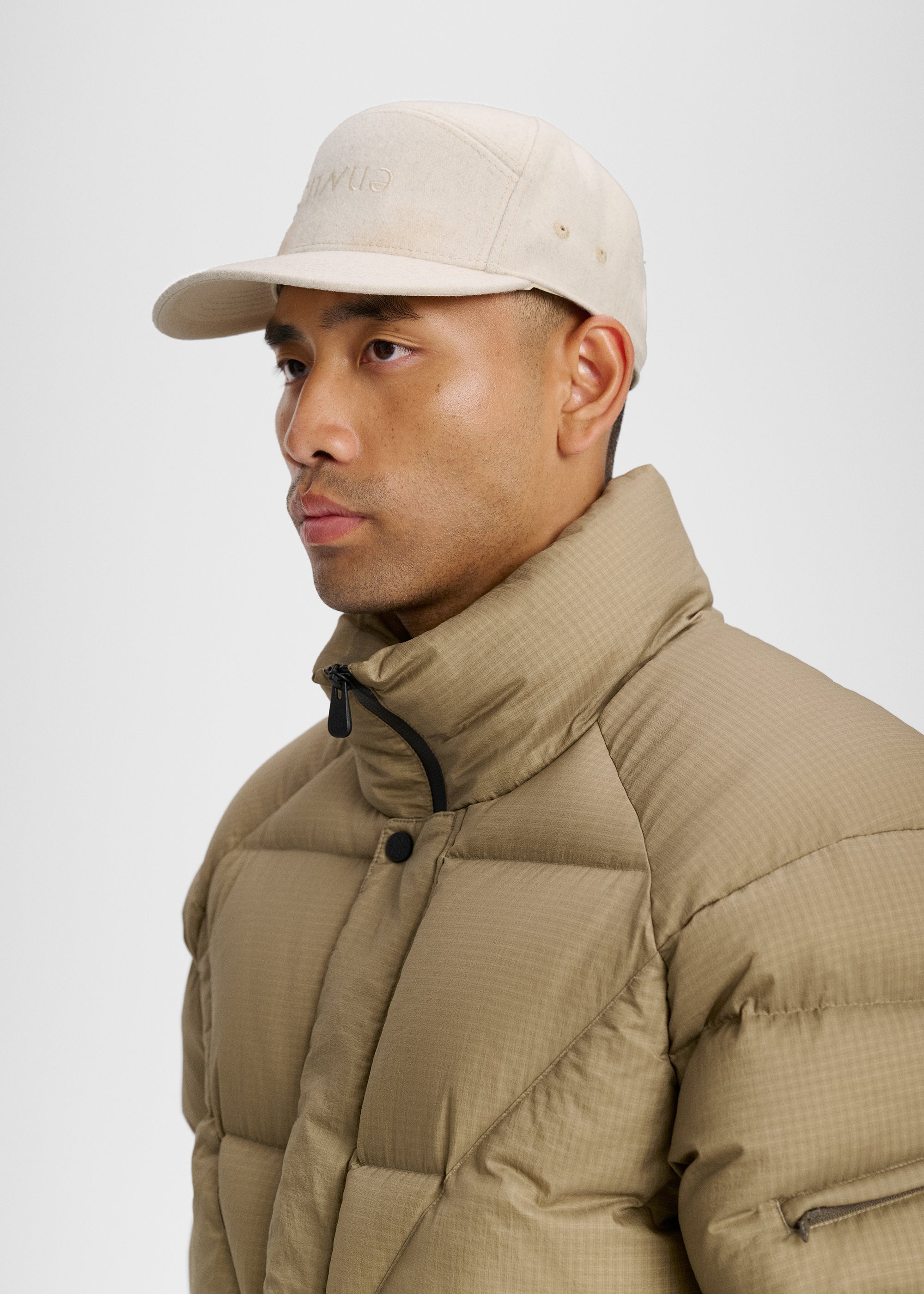 Marl Five-Panel Wool Cap