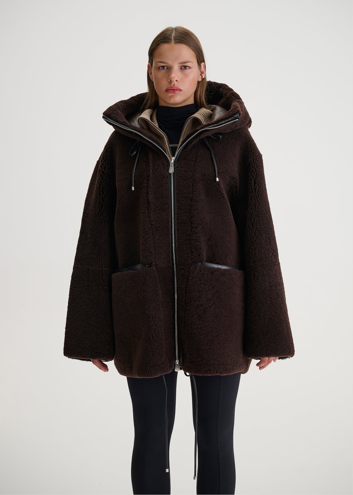 Cedar Shearling Coat