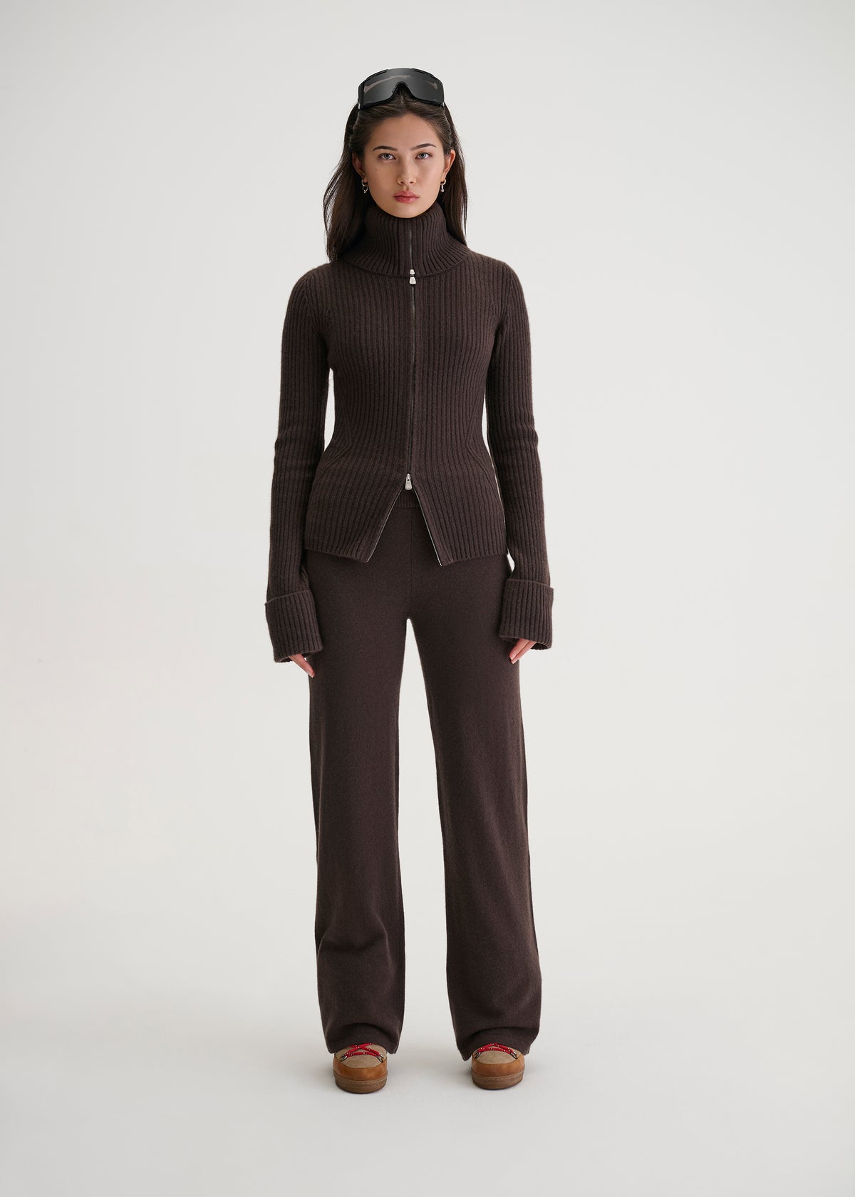 Azalea Cashmere Rib Knit Cardigan