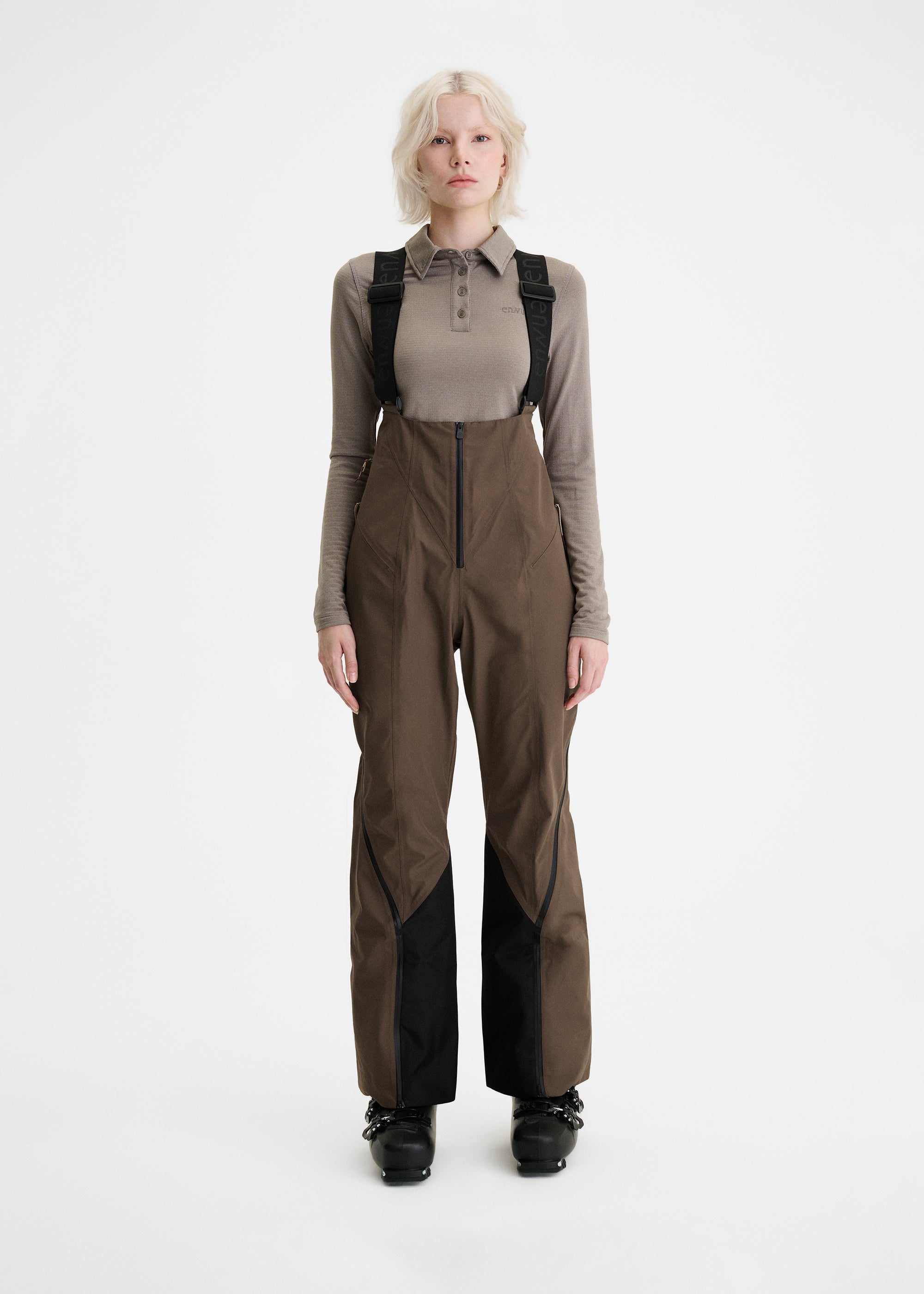 Women's Jet Shell Ski V2 Pants Brown | ENNUE — Shop now