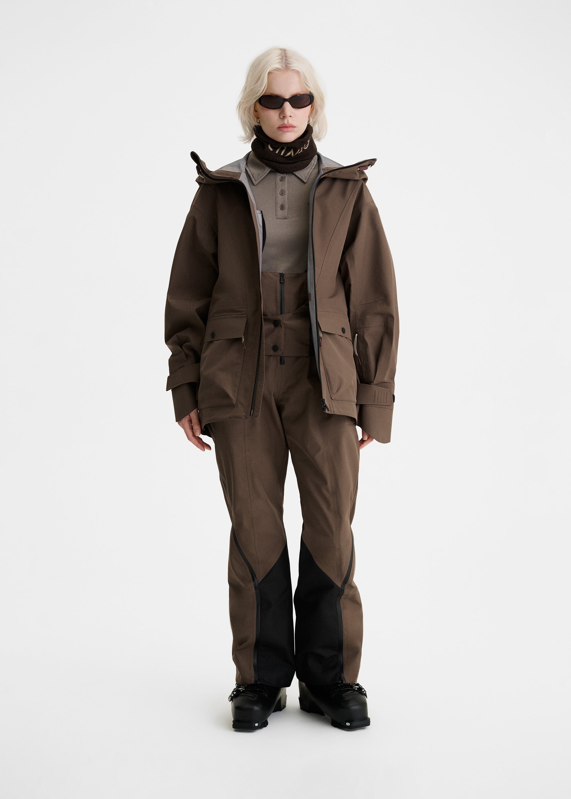 Women's Jet Shell Ski V2 Pants Brown | ENNUE — Shop now