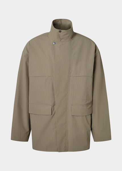 Men's Acacia 2-Layer Utility Jacket in Dark Khaki | ENNUE—Shop now