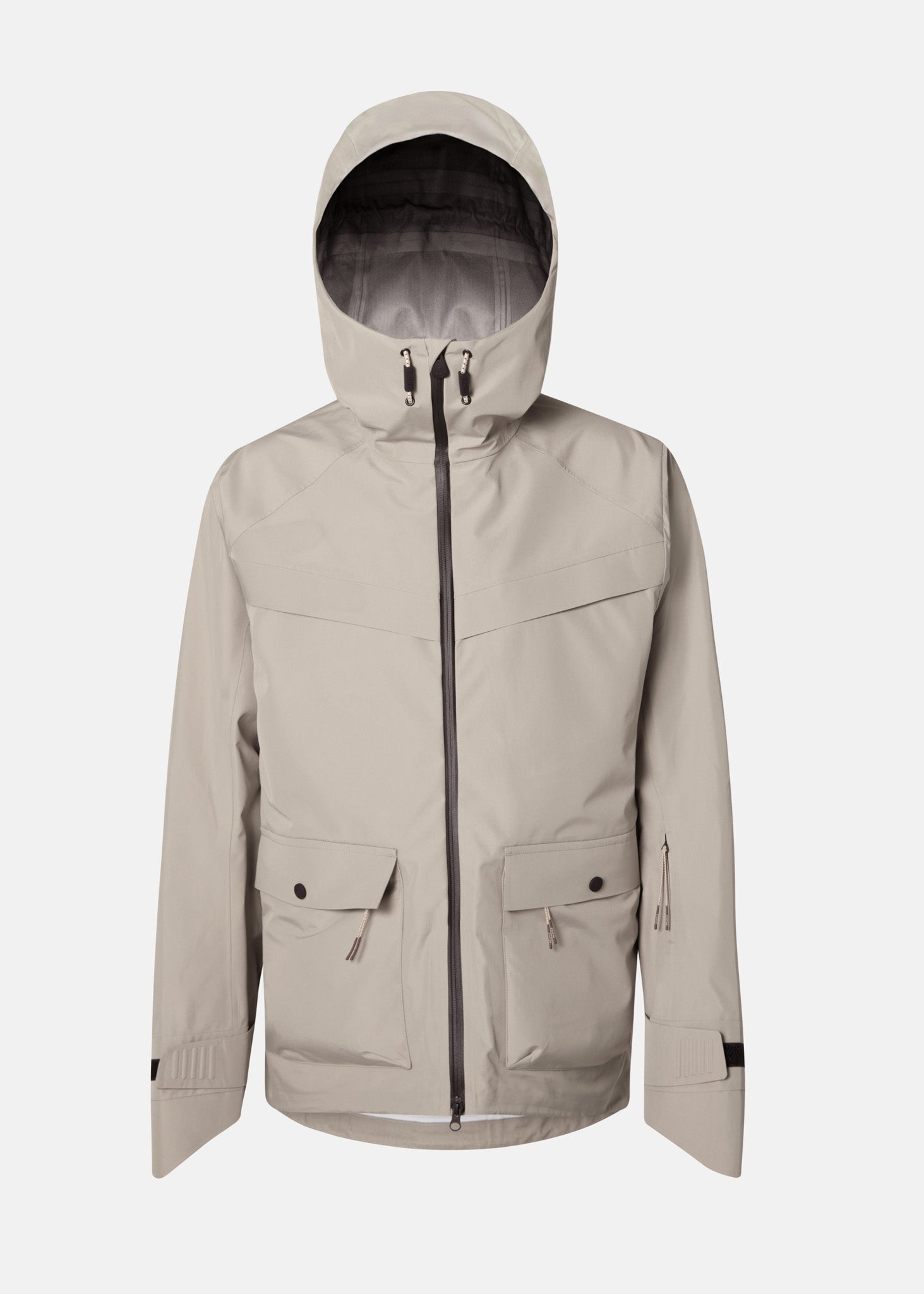 Men's Coal Shell V2 Ski Jacket in Light Grey | ENNUE — Shop now