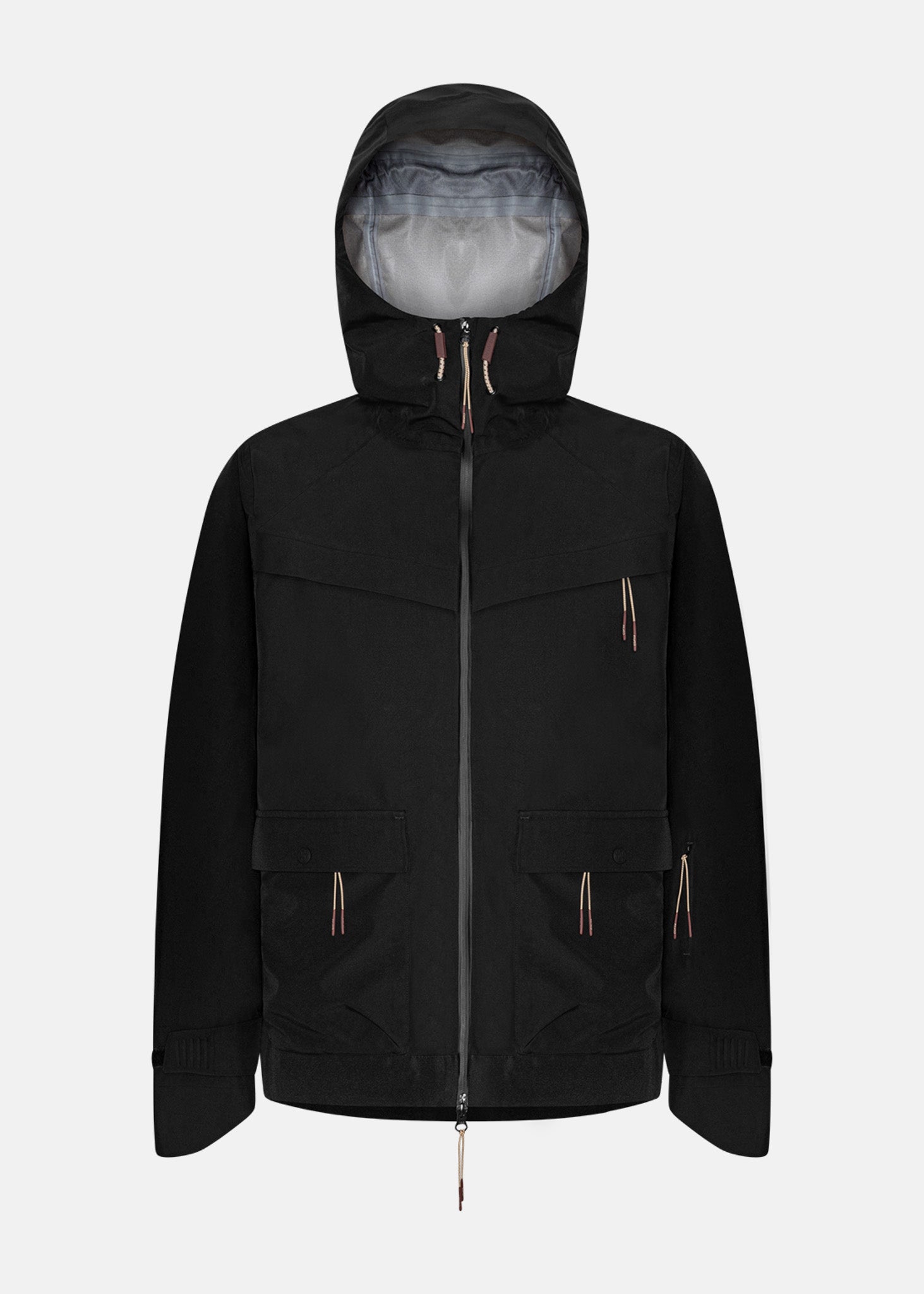 Men's Coal Shell Ski Jacket in Black | ENNUE — Shop now