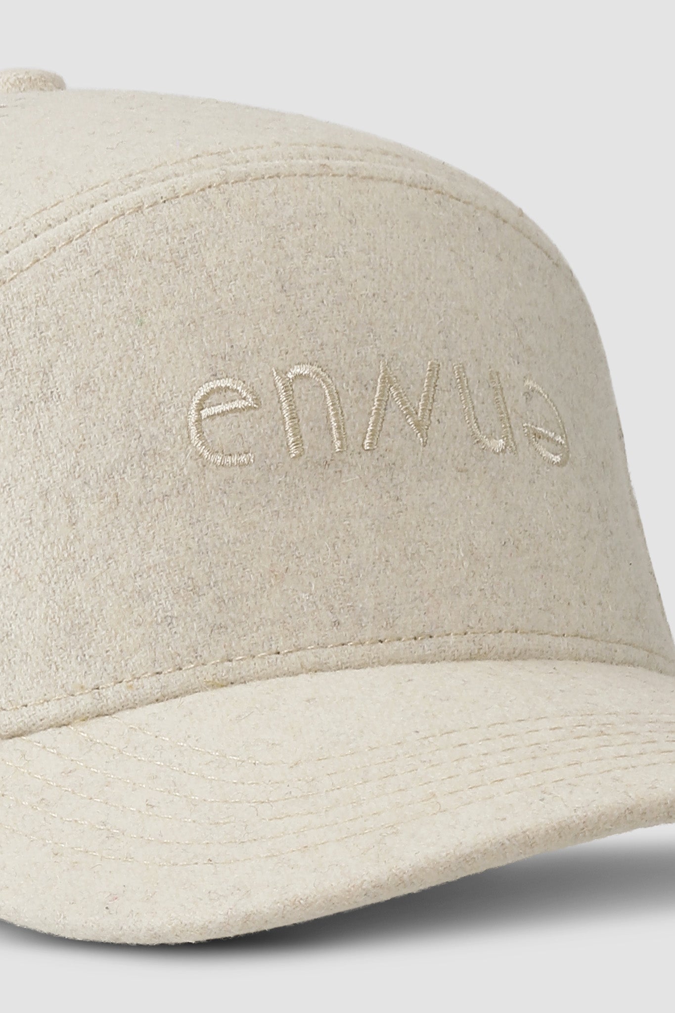 Marl Wool Cap Light Beige
