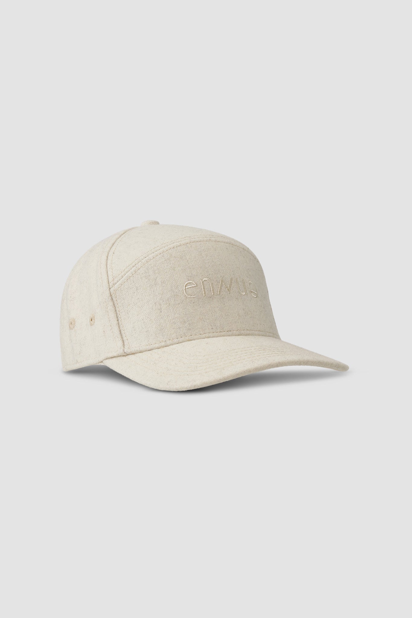 Marl Wool Cap Light Beige