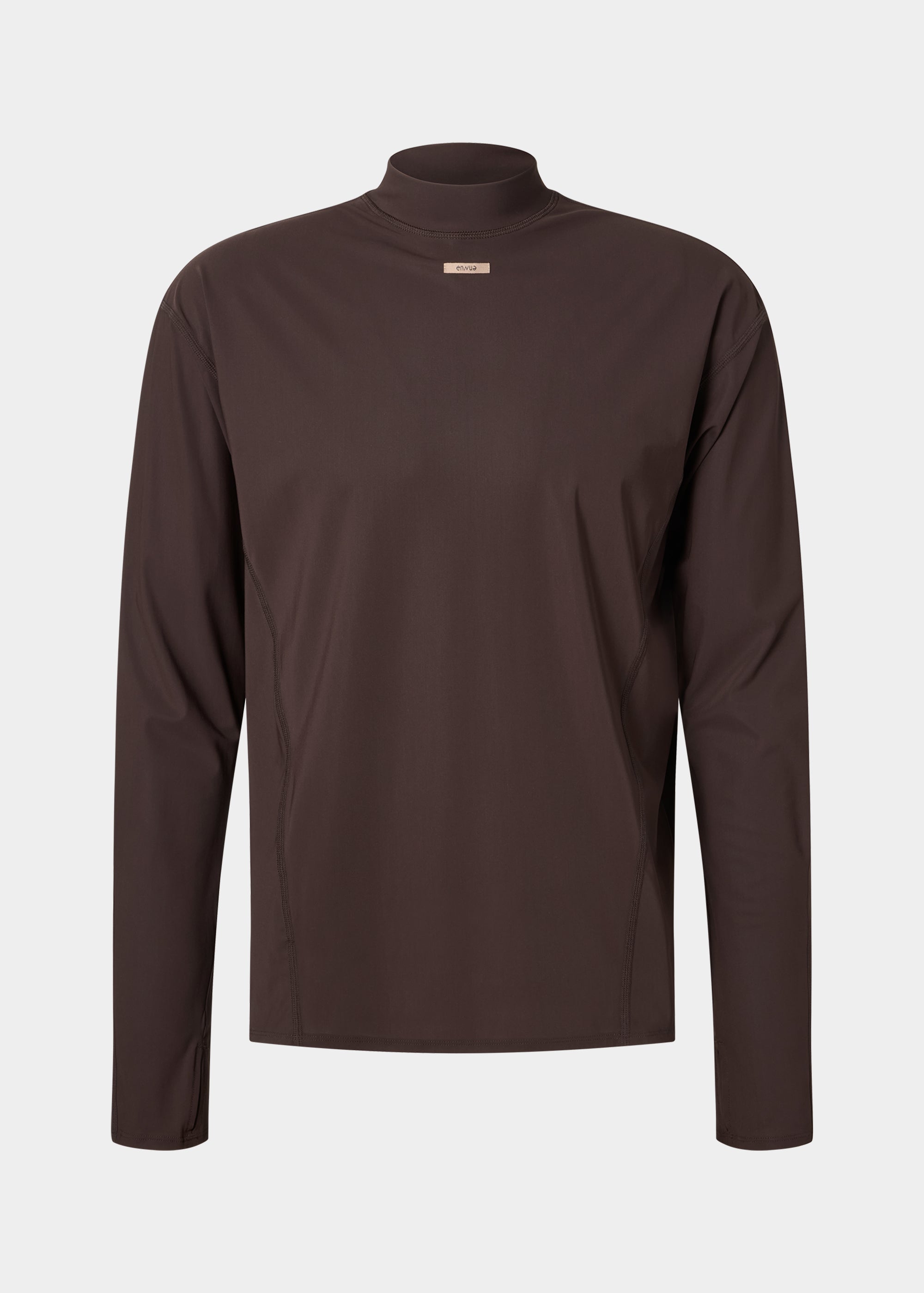Men's Fero Air Long Sleeve in Dark Brown | ENNUE — Shop now