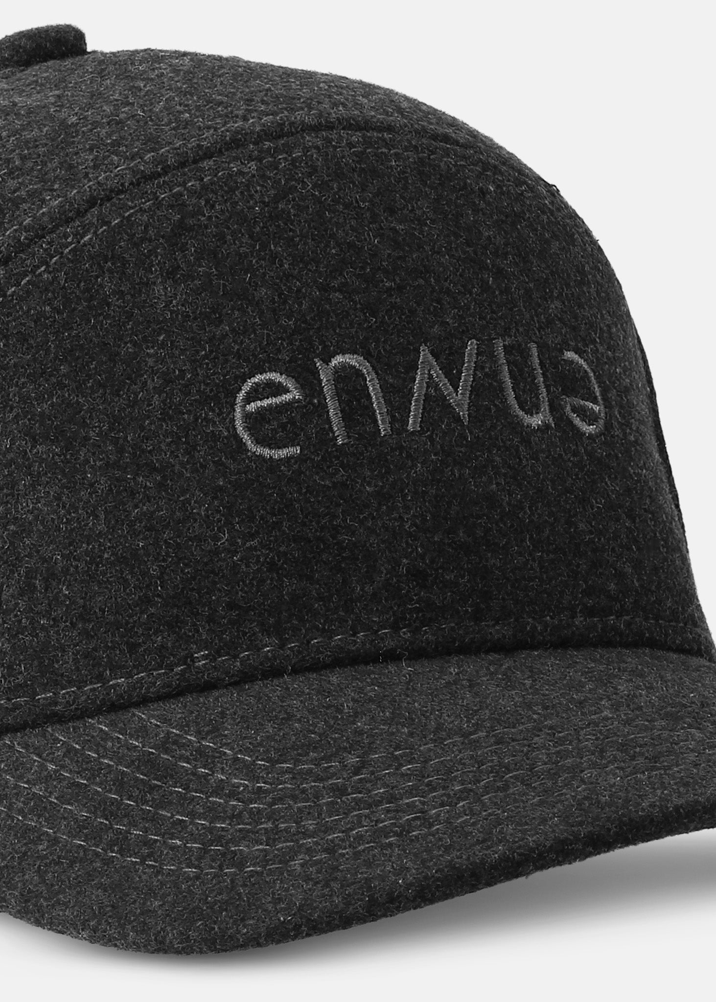 Marl Five-Panel Wool Cap