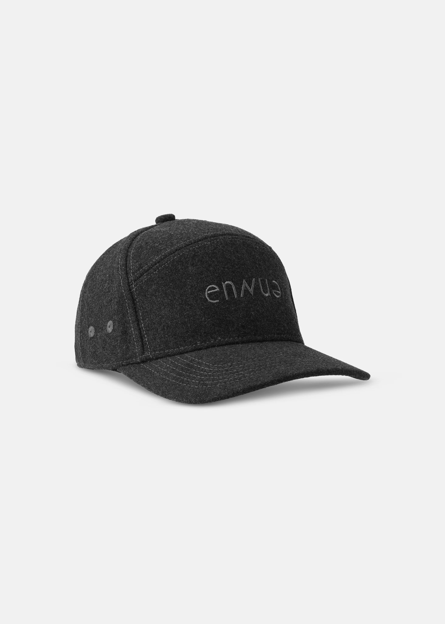 Marl Five-Panel Wool Cap