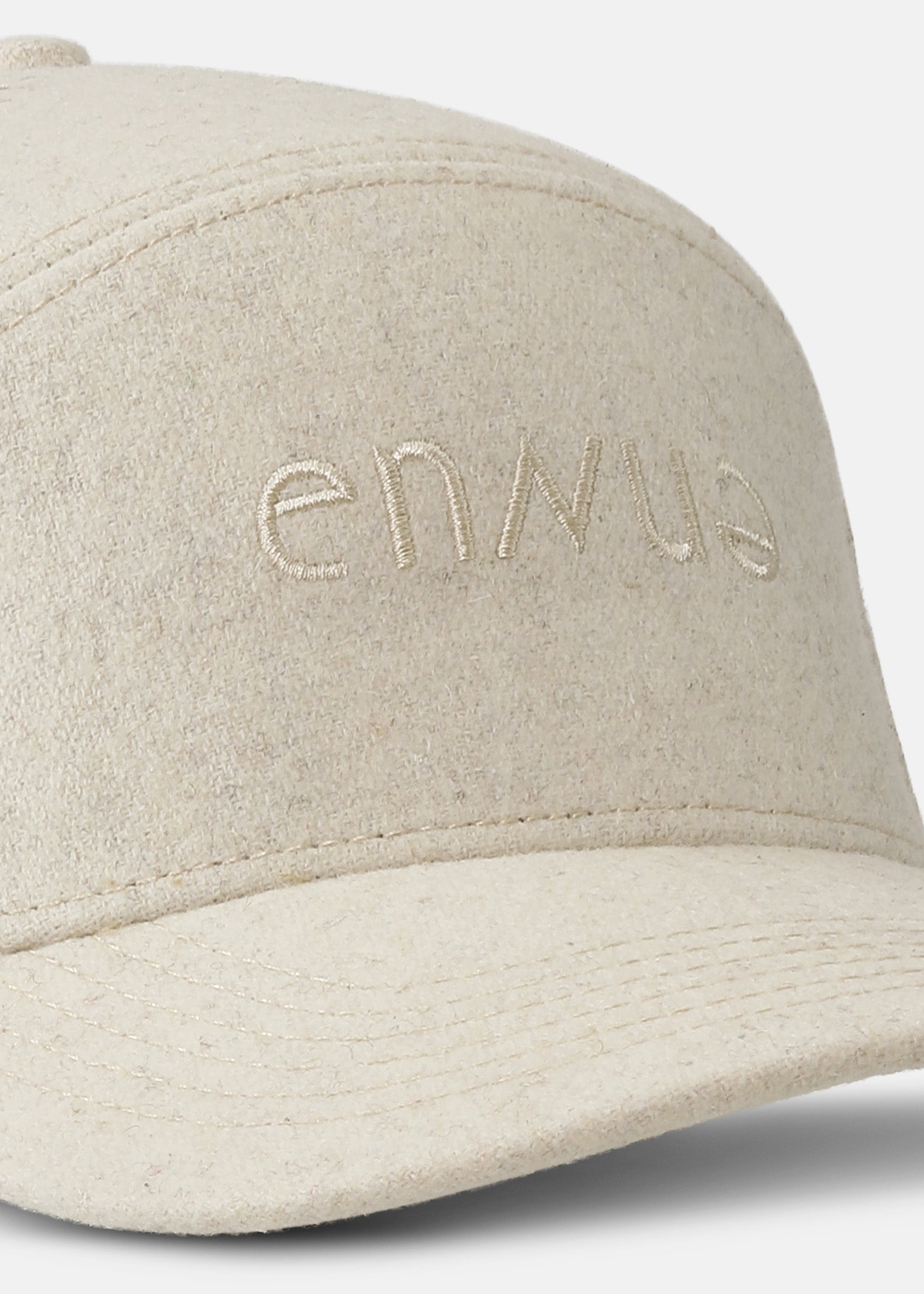 Marl Five-Panel Wool Cap