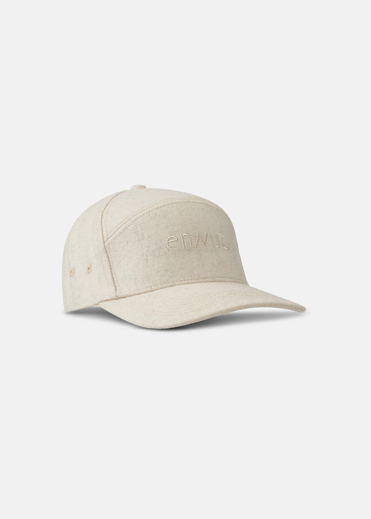 Marl Five-Panel Wool Cap