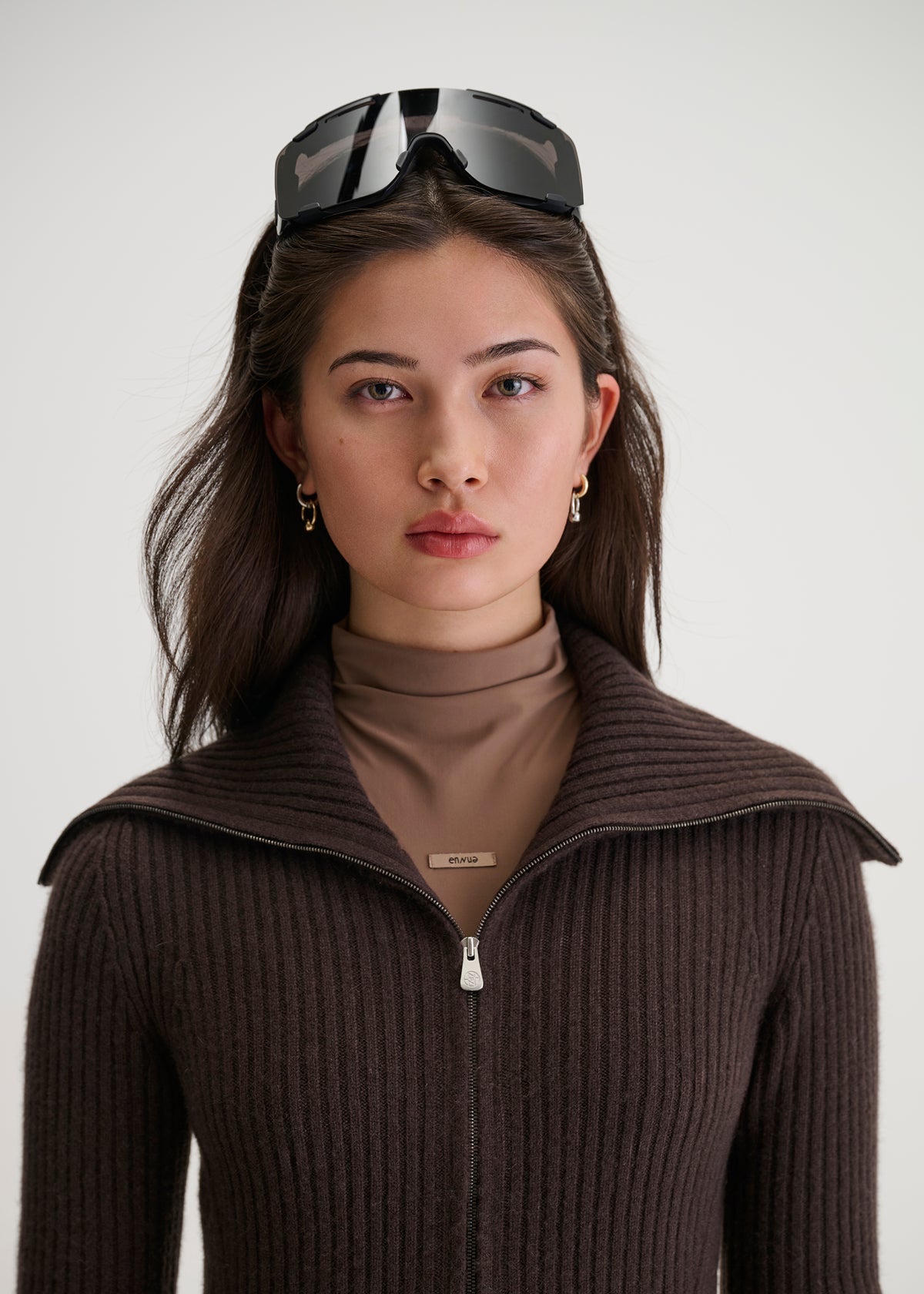 Azalea Cashmere Rib Knit Cardigan